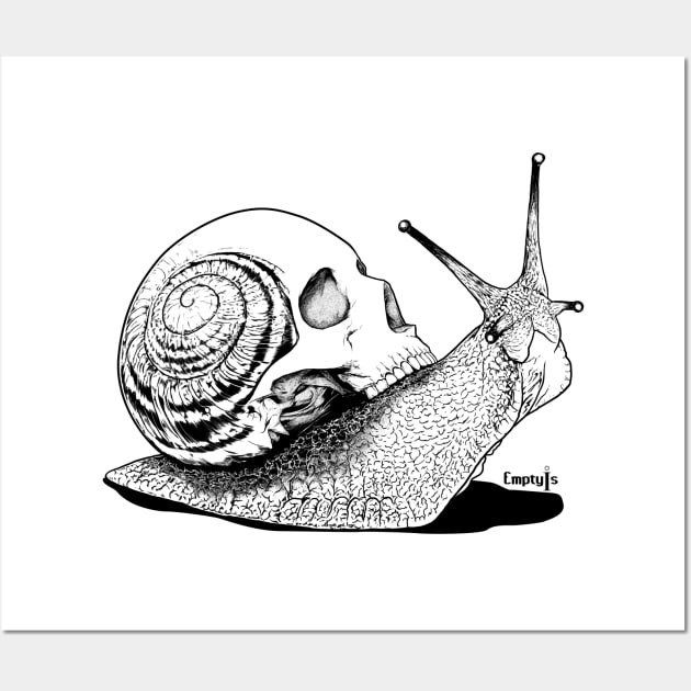 Death Snail Wall Art by EmptyIs